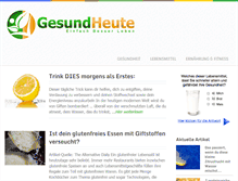 Tablet Screenshot of gesundheute.com